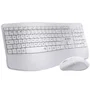 SUBBLIM Combo Dual Prowave SUBKBC-DCOPW1 - Teclado y Ratón Ergonómicos Inalámbricos Recargables, Español QWERTY, Bluetooth 5.3 y USB, Multidispositivo, Blanco
